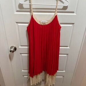 One One Six Red and Cream Dress. Nordstrom brand. Size‎ M